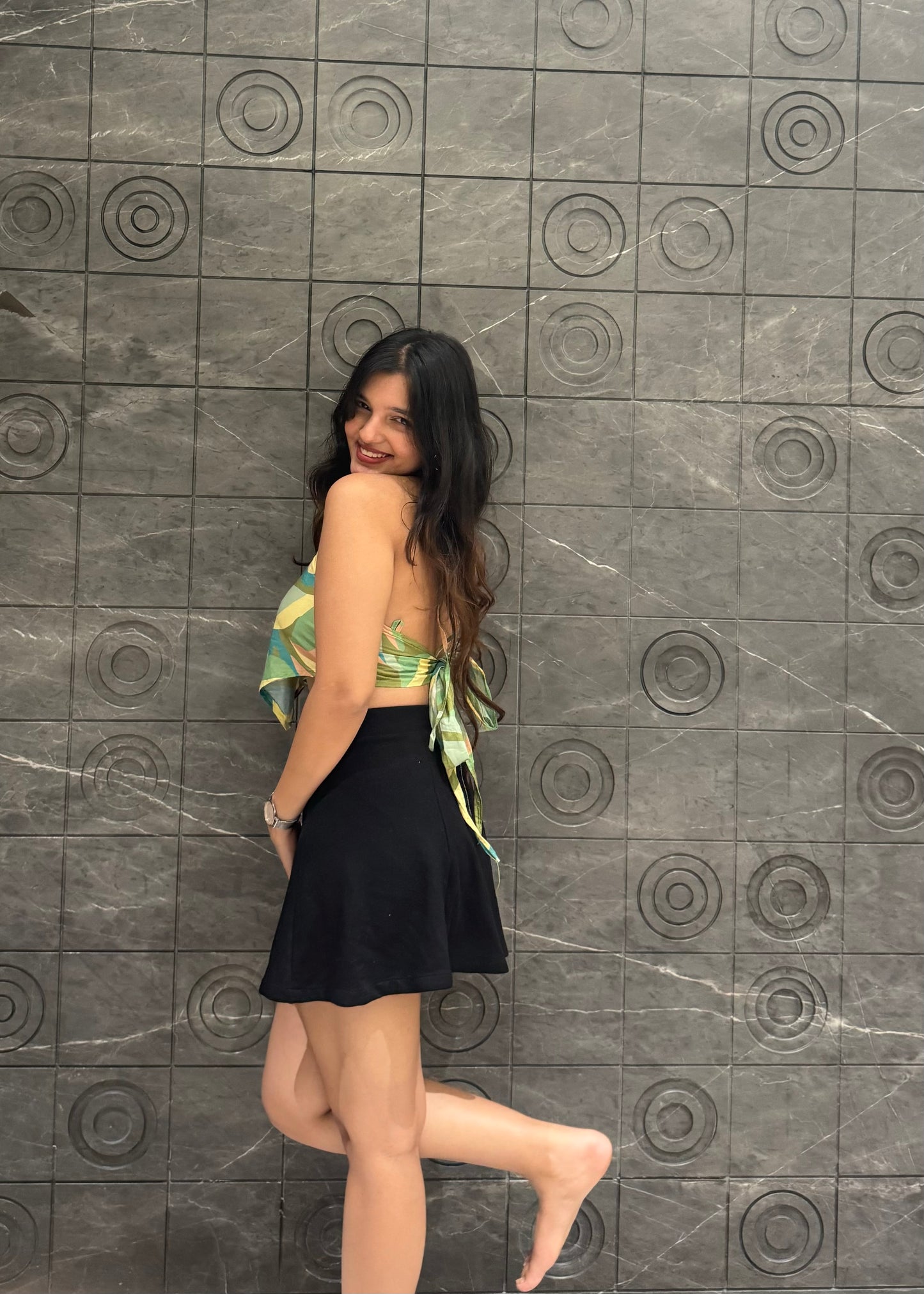 Sage Scarf Top