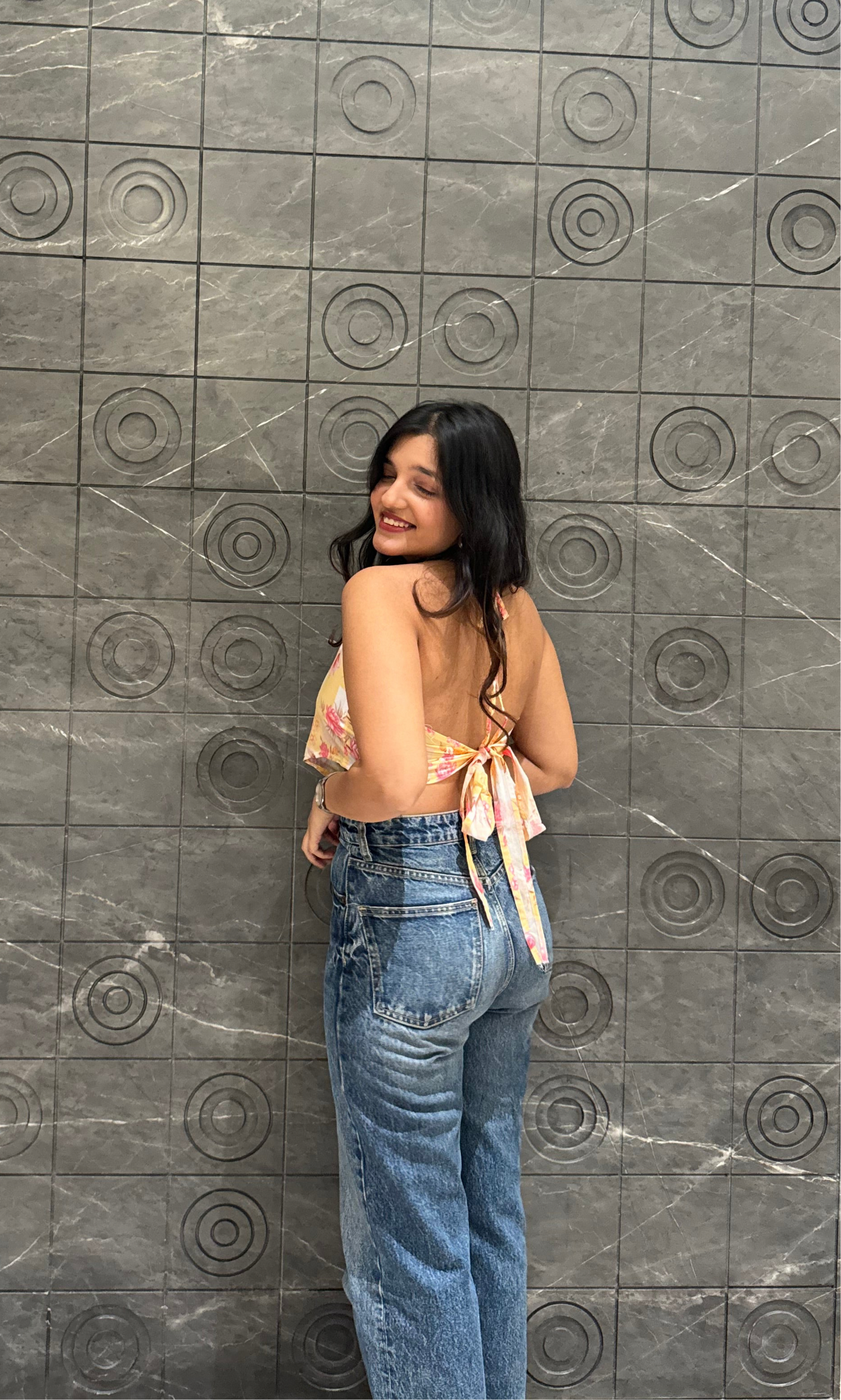 Flora Scarf Top