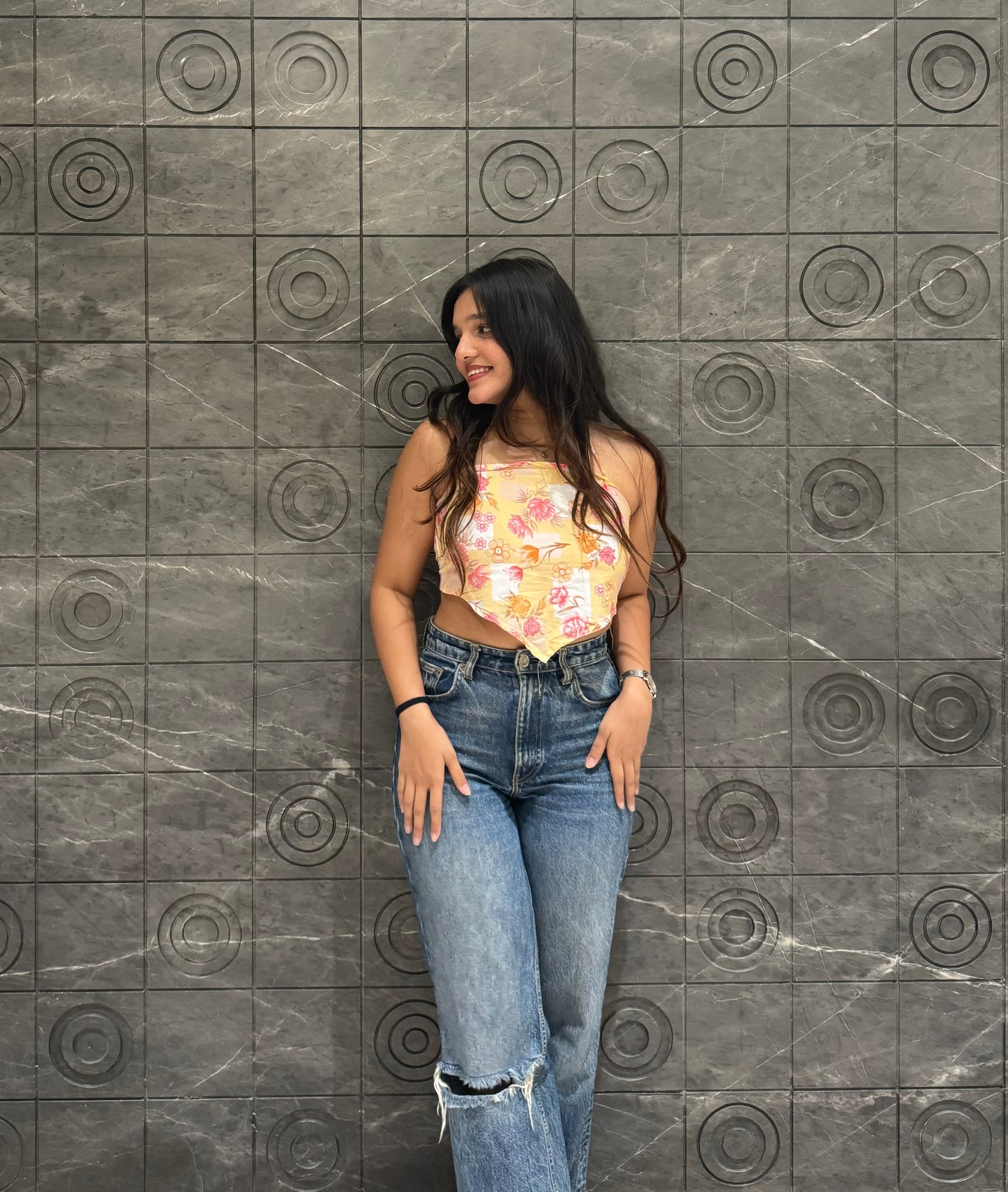 Flora Scarf Top