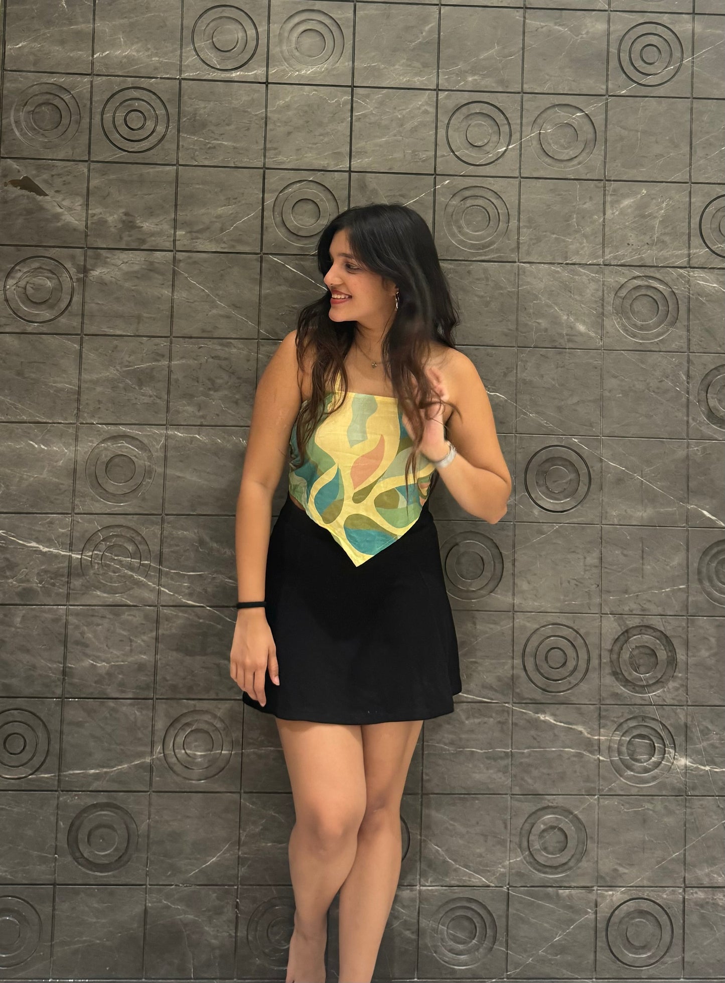 Sage Scarf Top