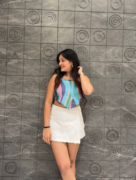 Waves Scarf Top