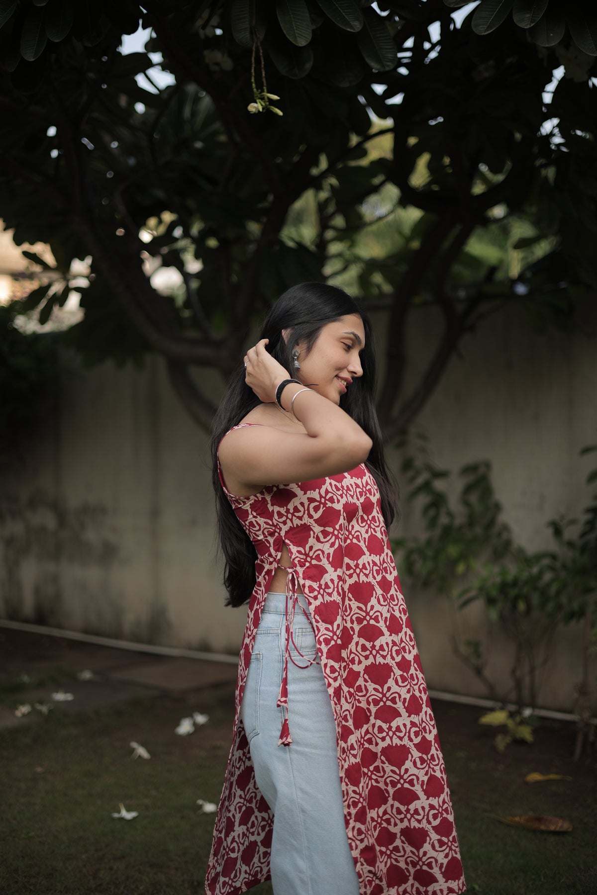 Kaira Red Kurti