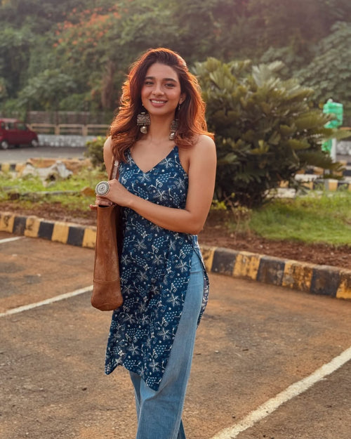 Indigo Iris Kurti