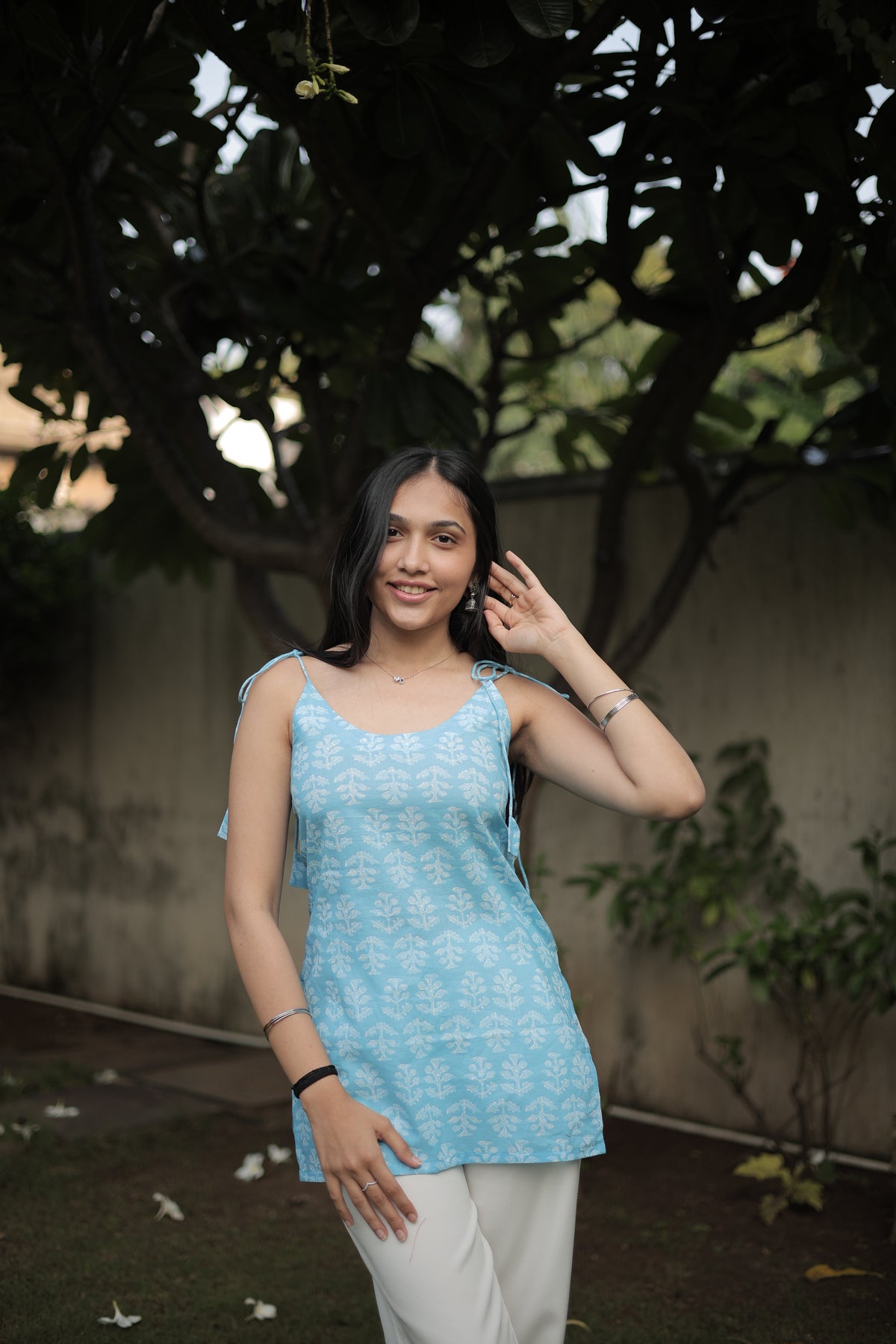 Sky Whisper Short Kurti