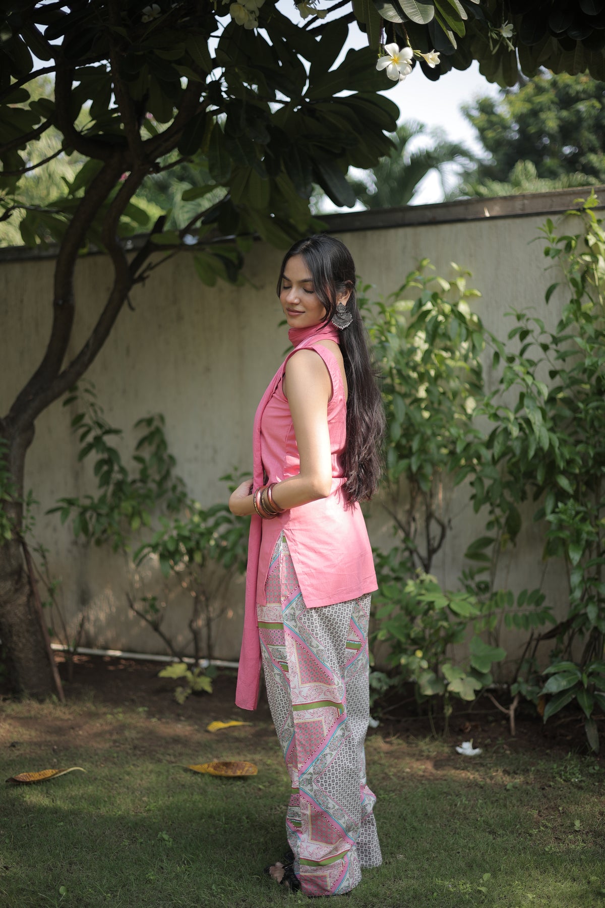 Peach Meher Farshi Set