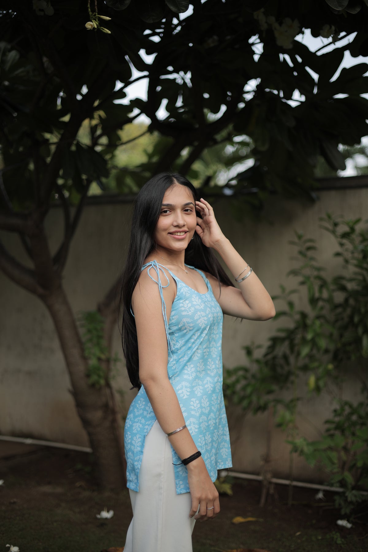 Sky Whisper Short Kurti