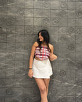 Checkmate Scarf Top