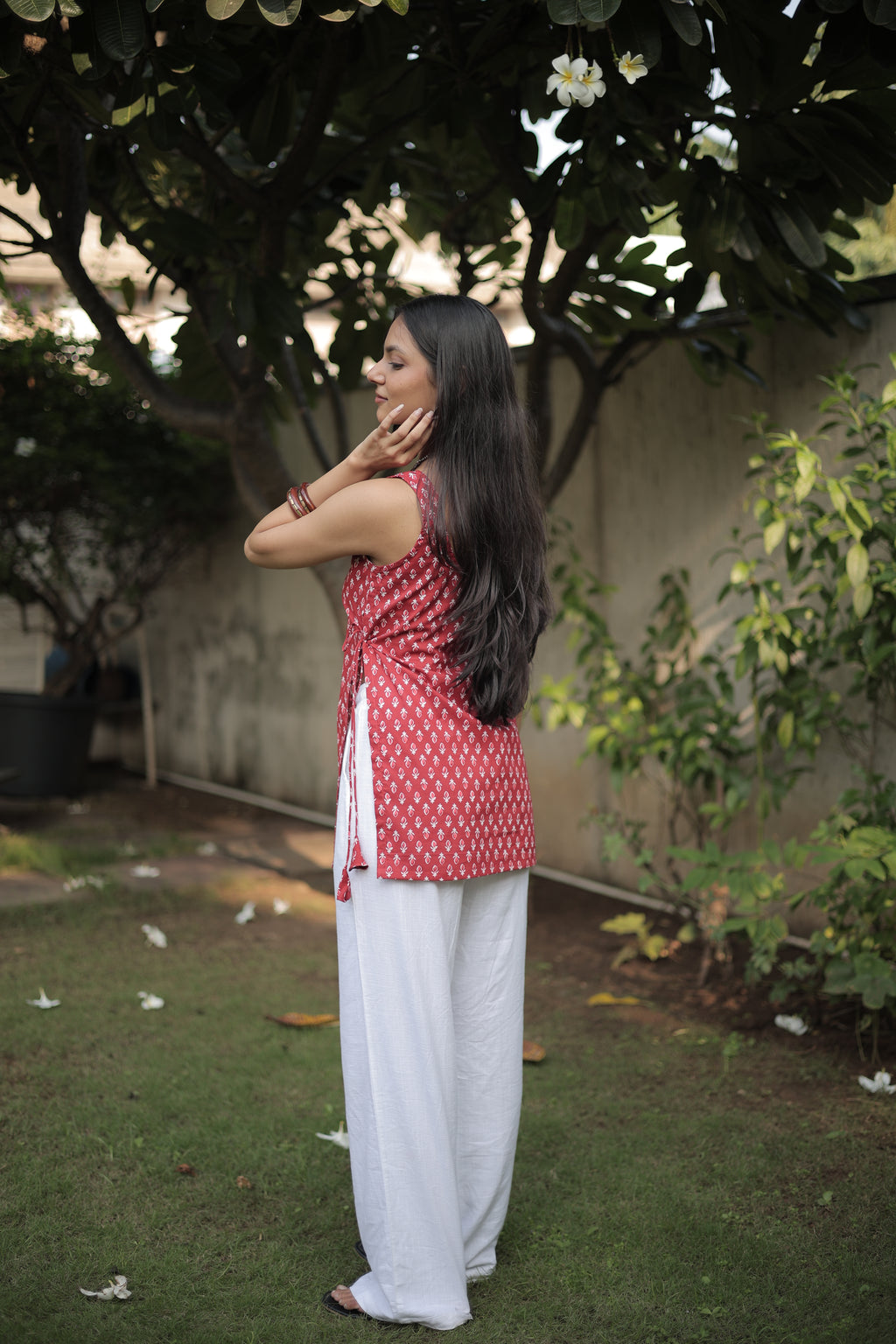 Red Berry Short Kurti