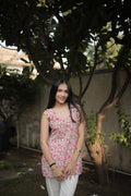 Pure Petals Applique Short Kurti