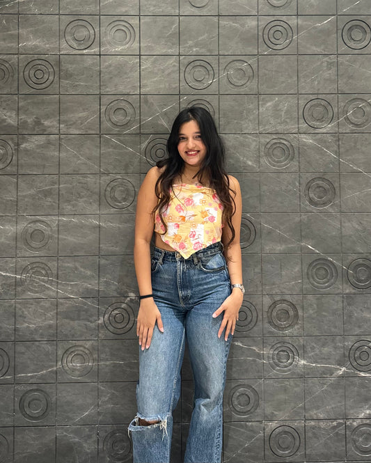 Flora Scarf Top