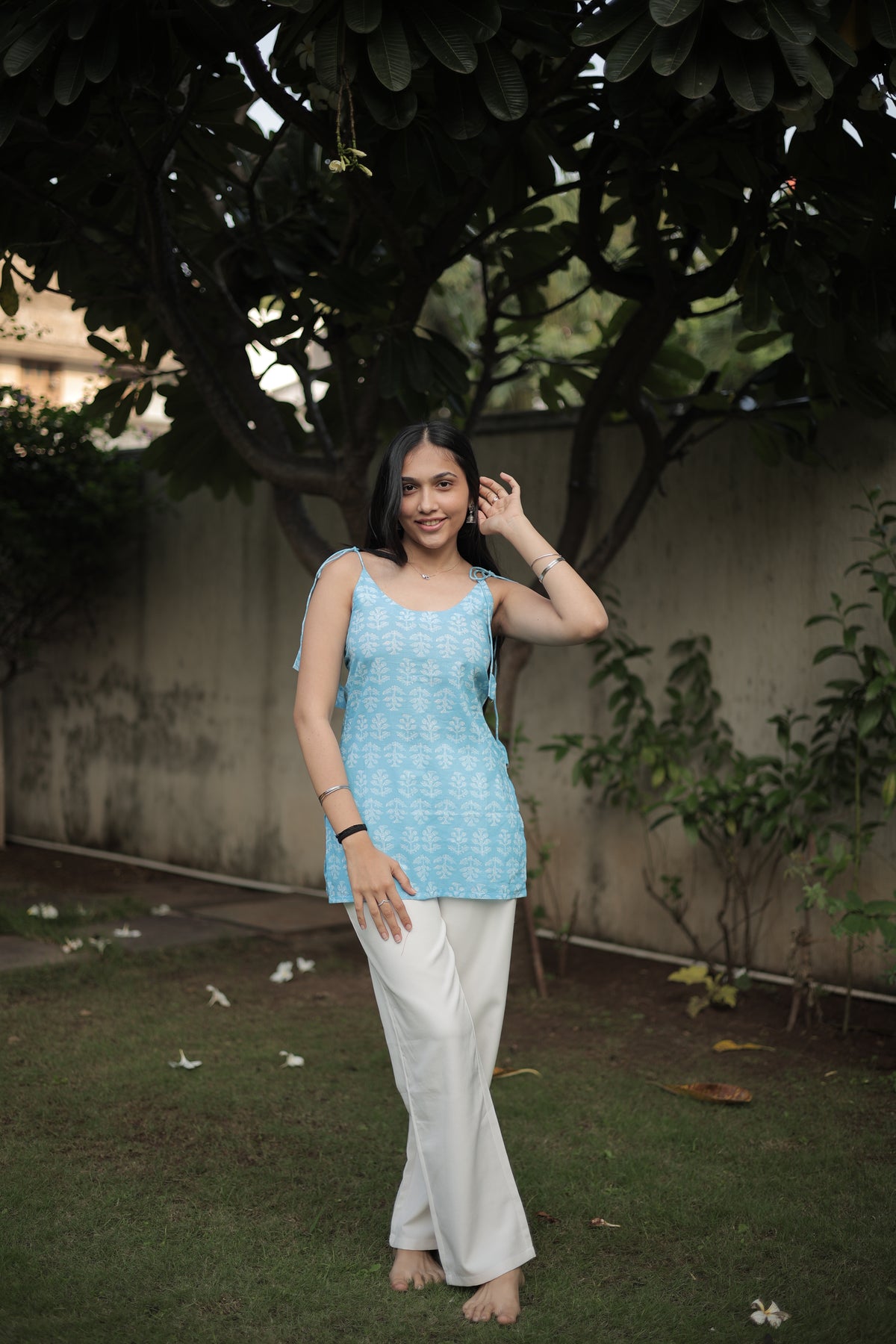 Sky Whisper Short Kurti