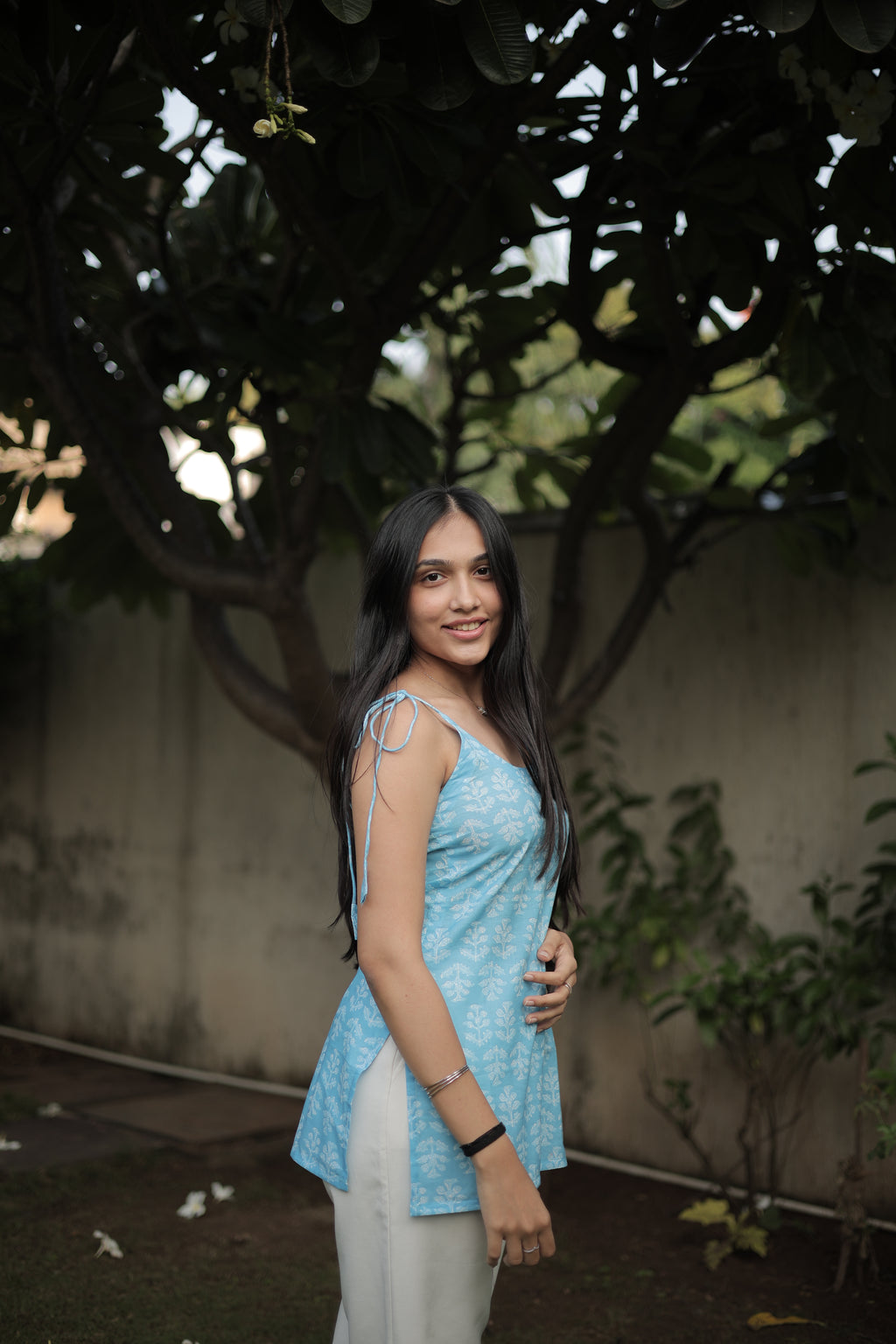 Sky Whisper Short Kurti