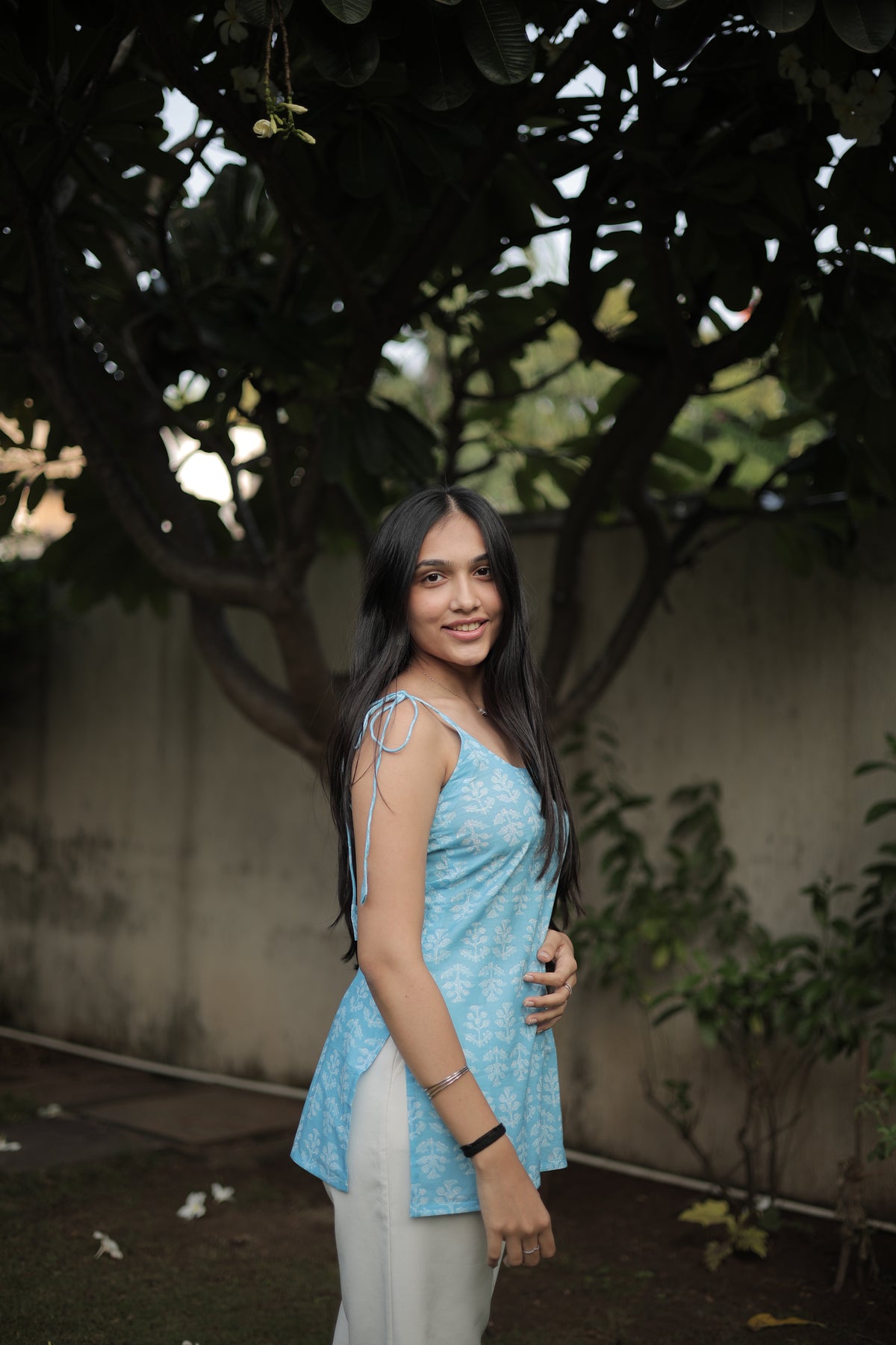 Sky Whisper Short Kurti