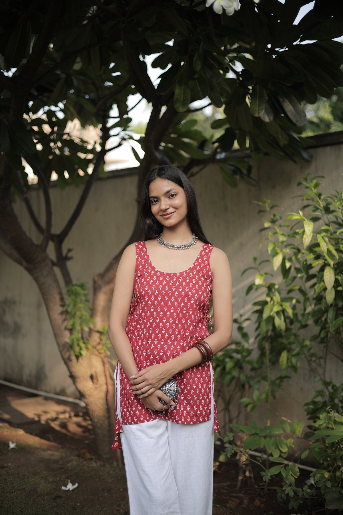 Red Berry Short Kurti