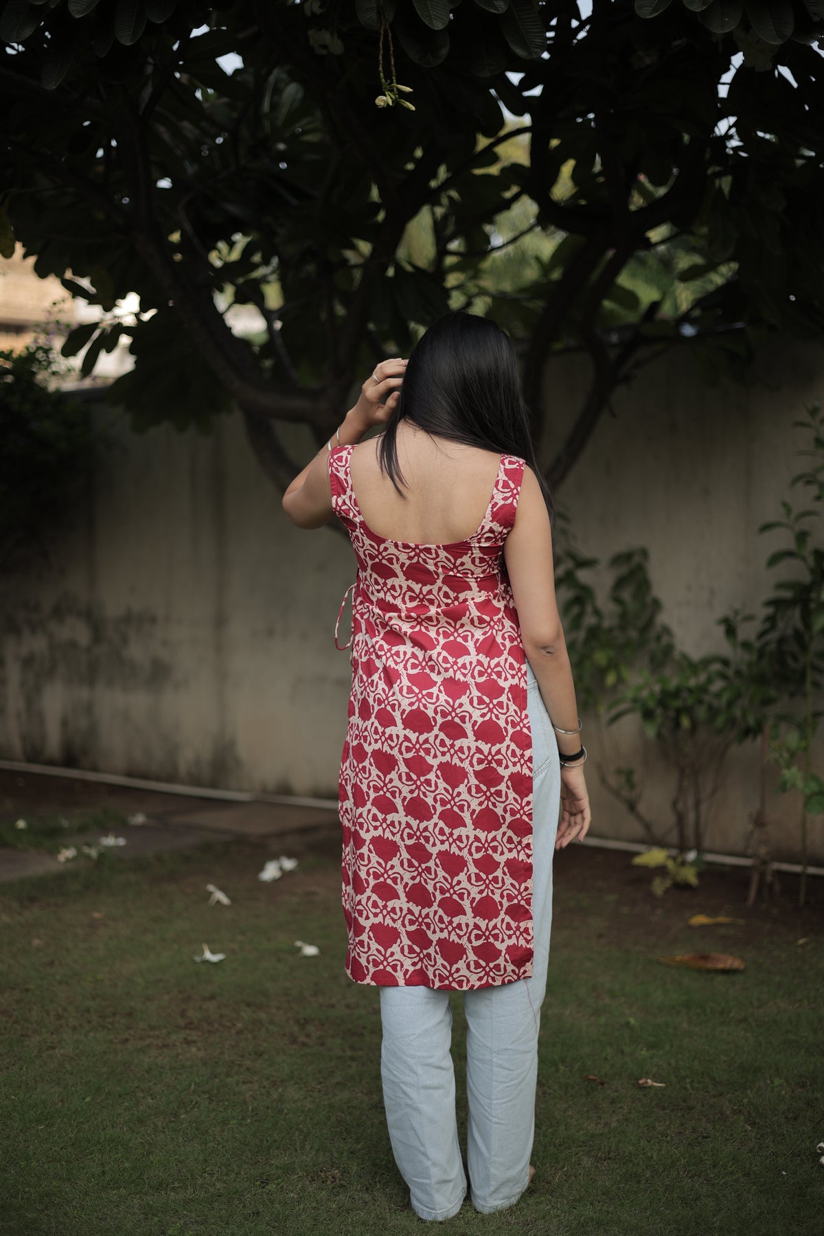 Kaira Red Kurti