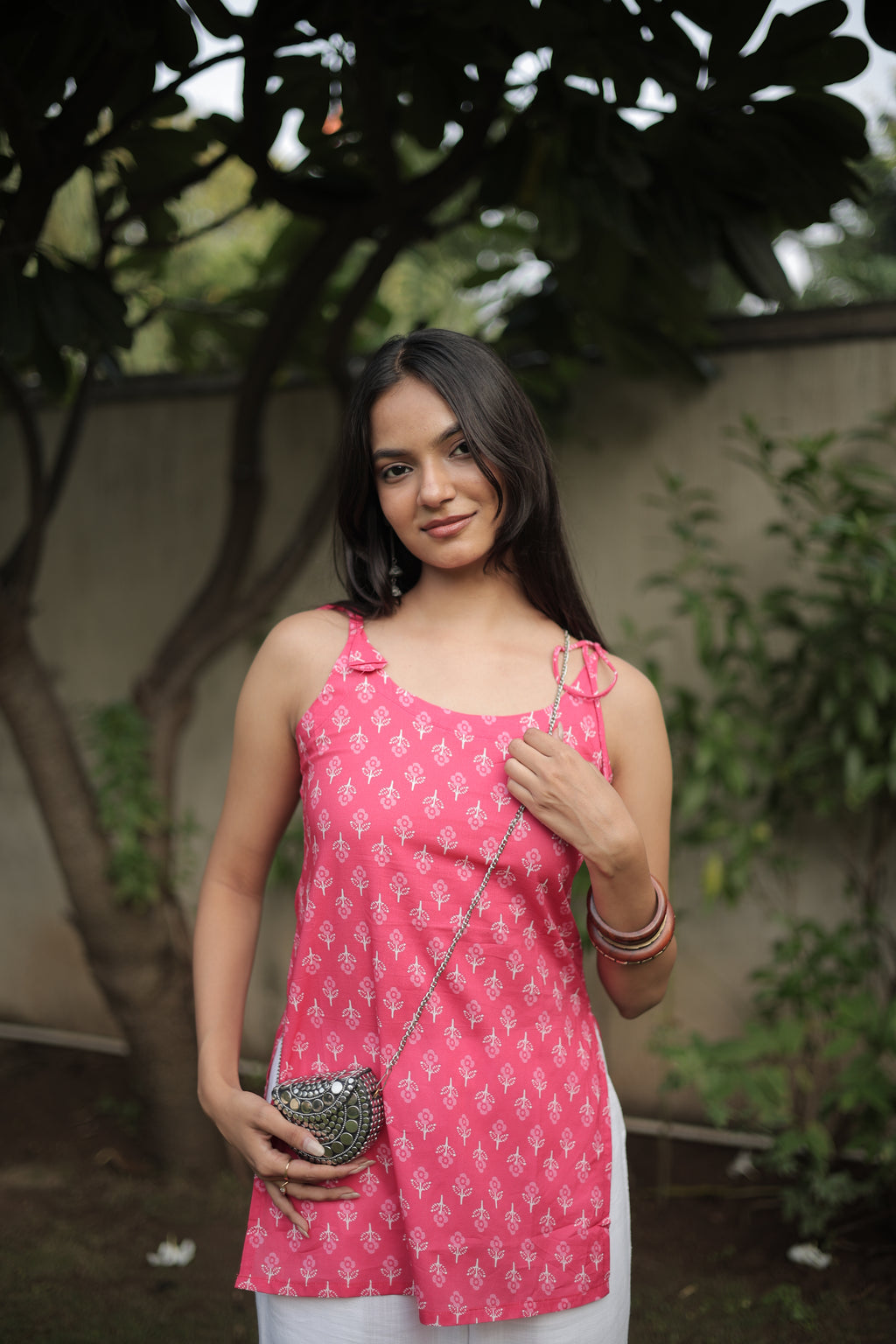 Peach Berry Short Kurti