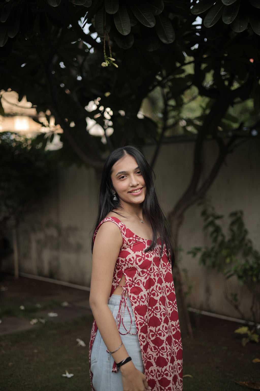 Kaira Red Kurti
