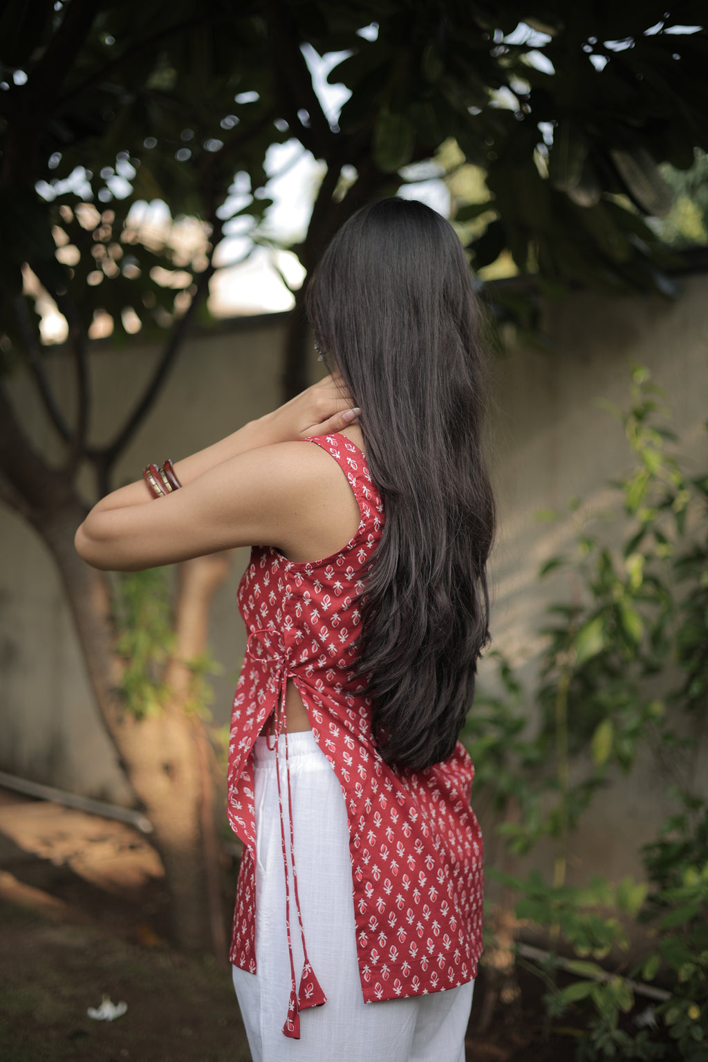 Red Berry Short Kurti