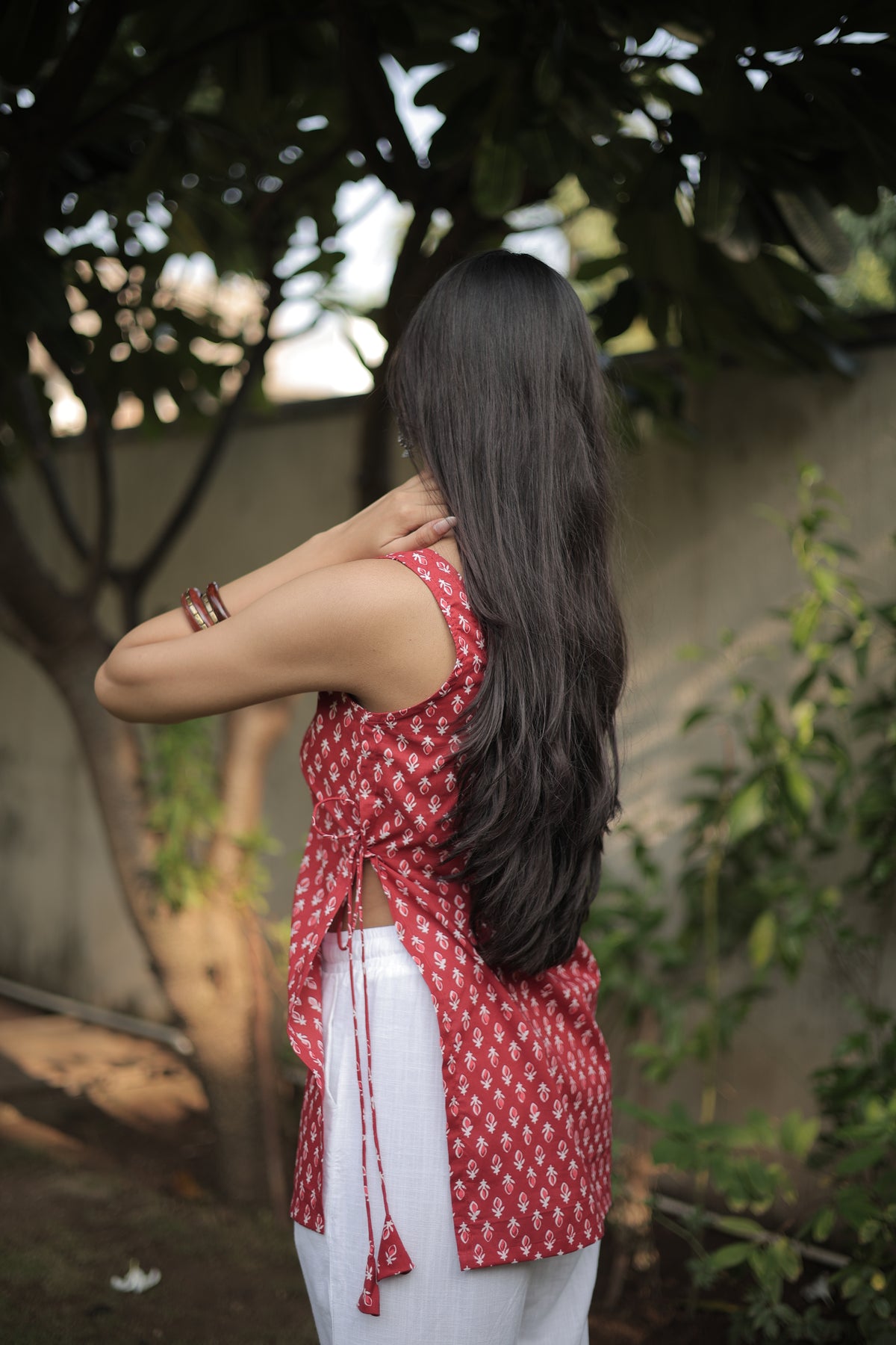 Red Berry Short Kurti