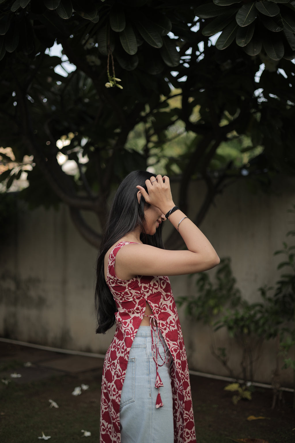 Kaira Red Kurti