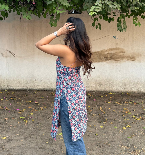 Indigo Rose Kurti