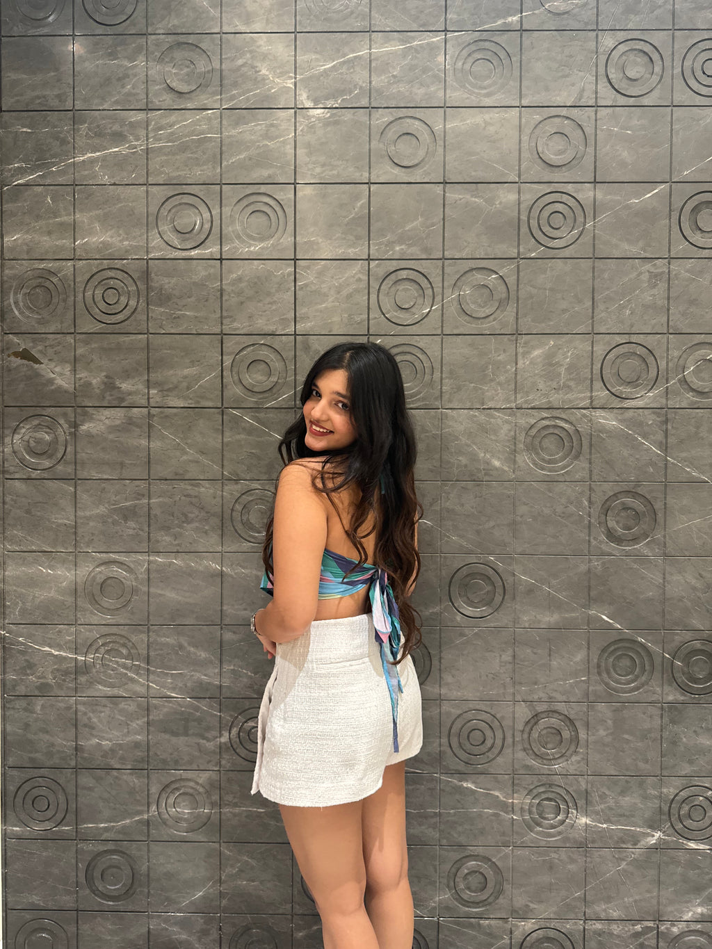 Waves Scarf Top