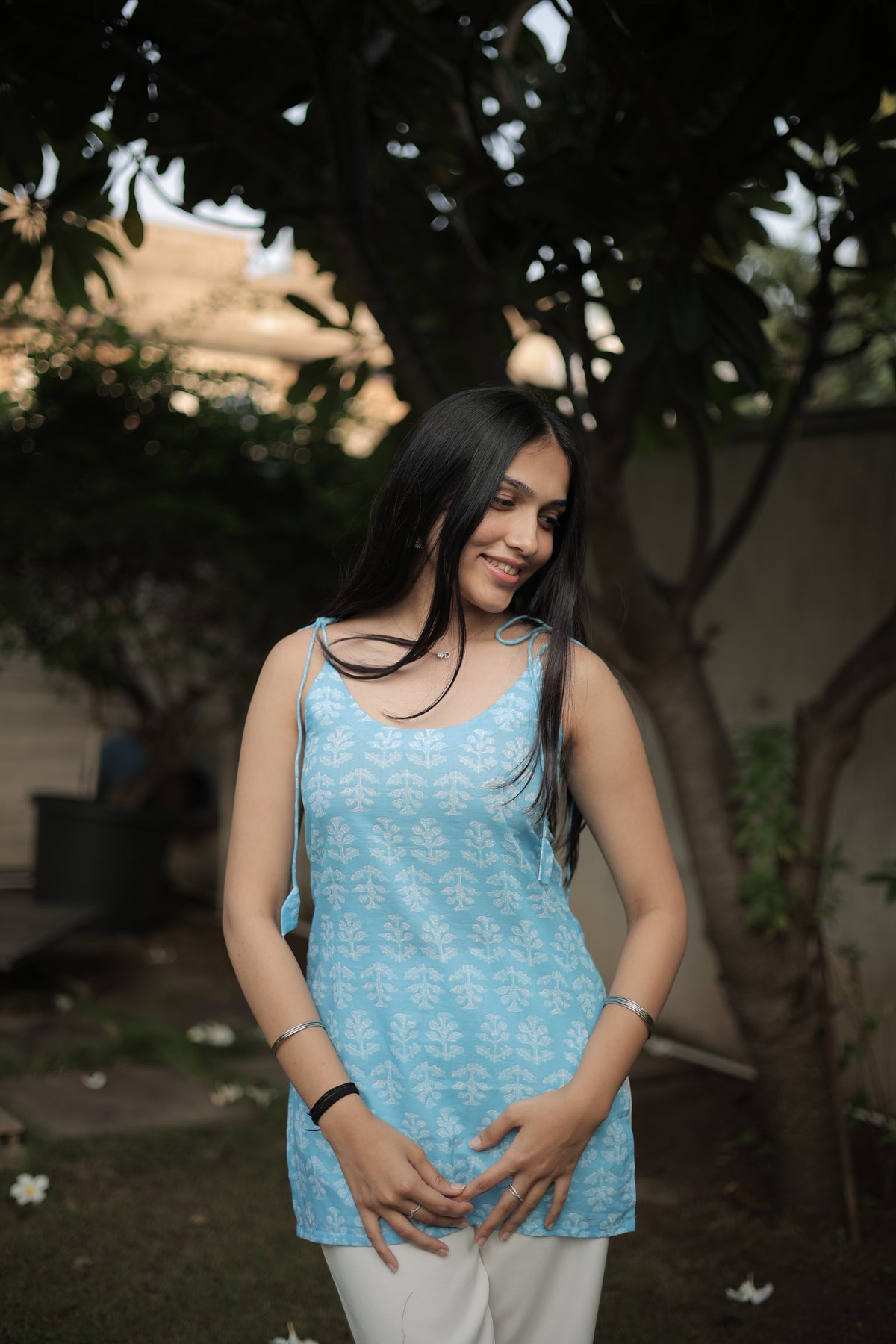 Sky Whisper Short Kurti