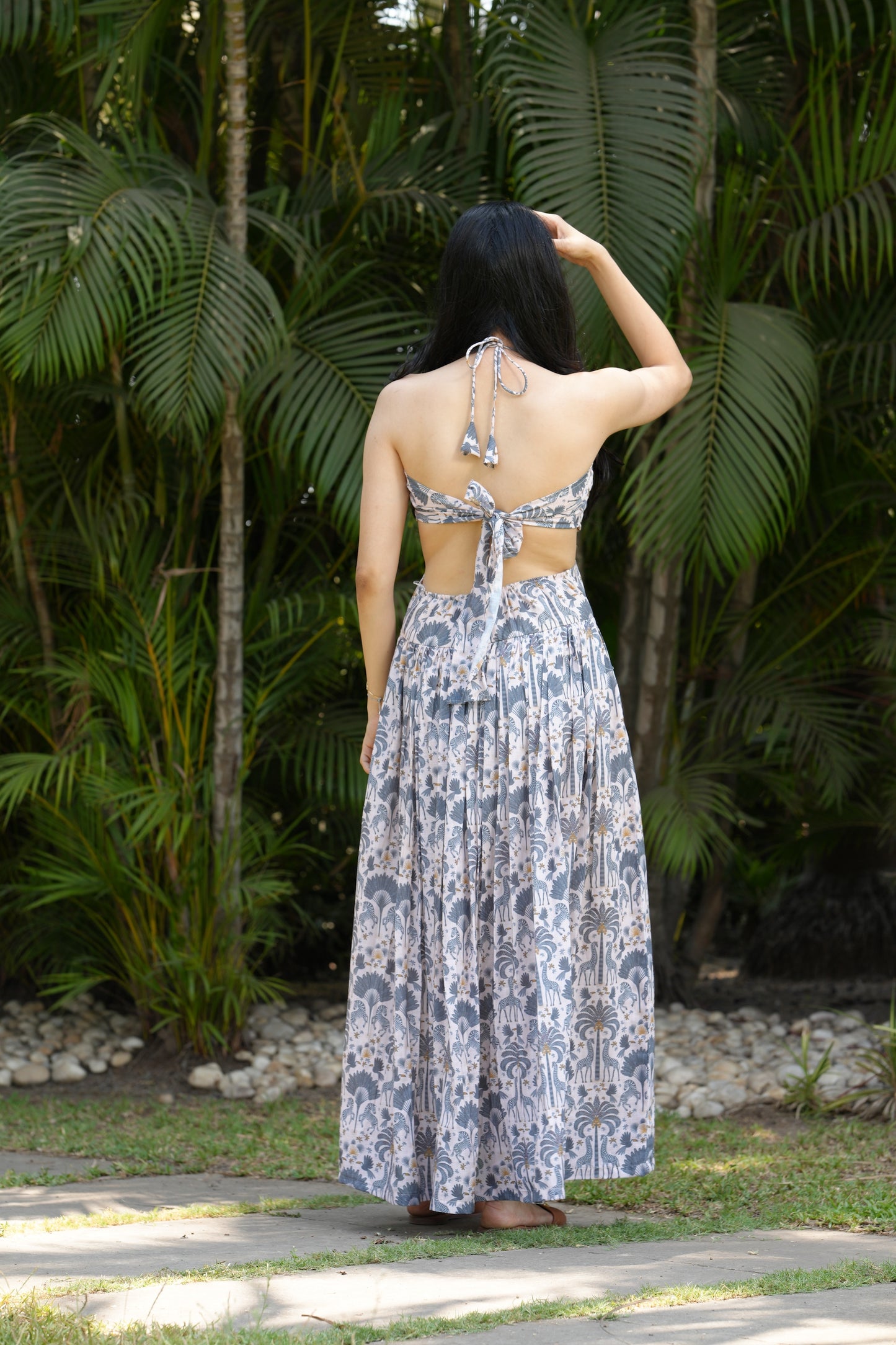 Zebra long dress
