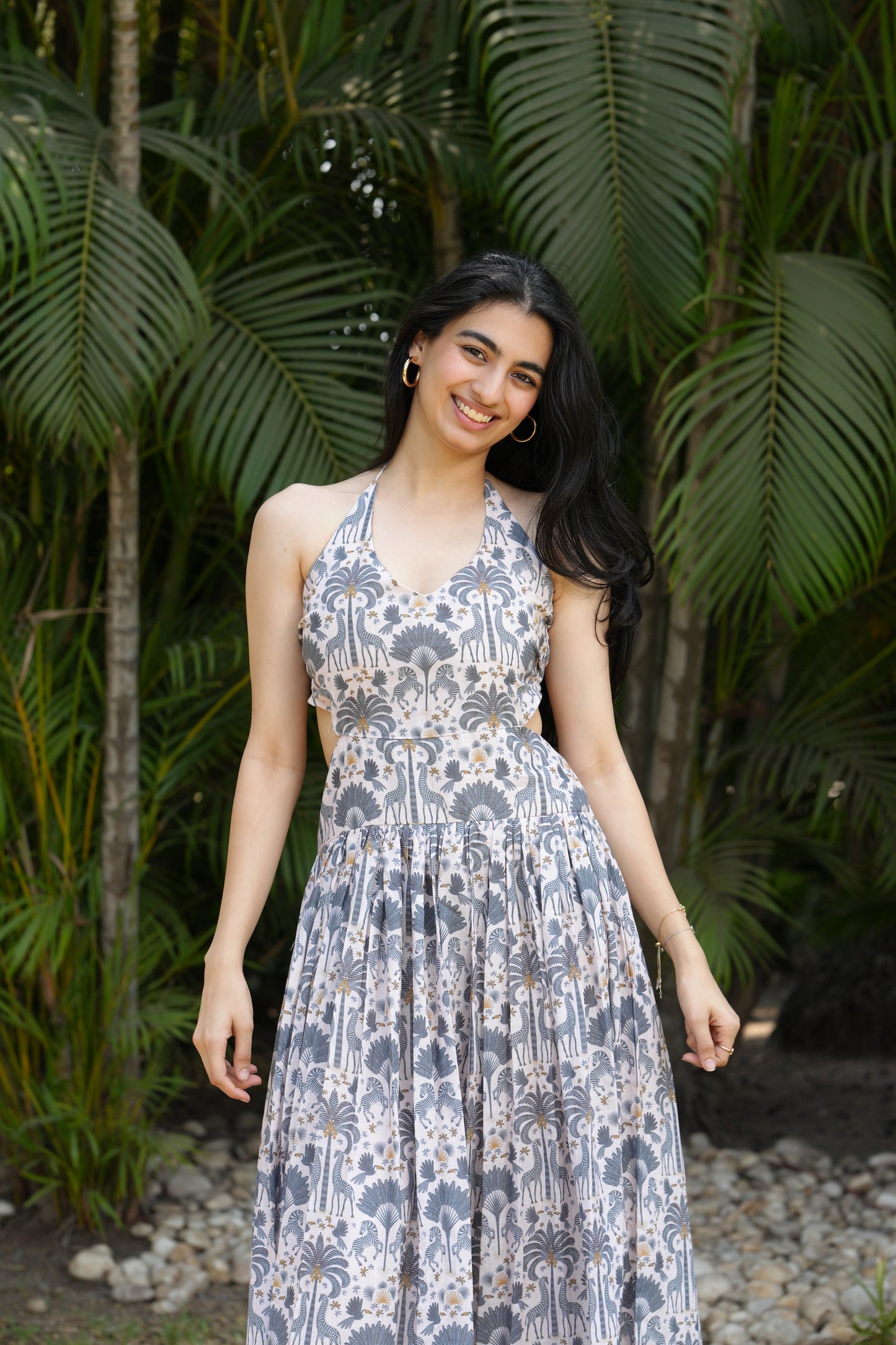 Zebra long dress