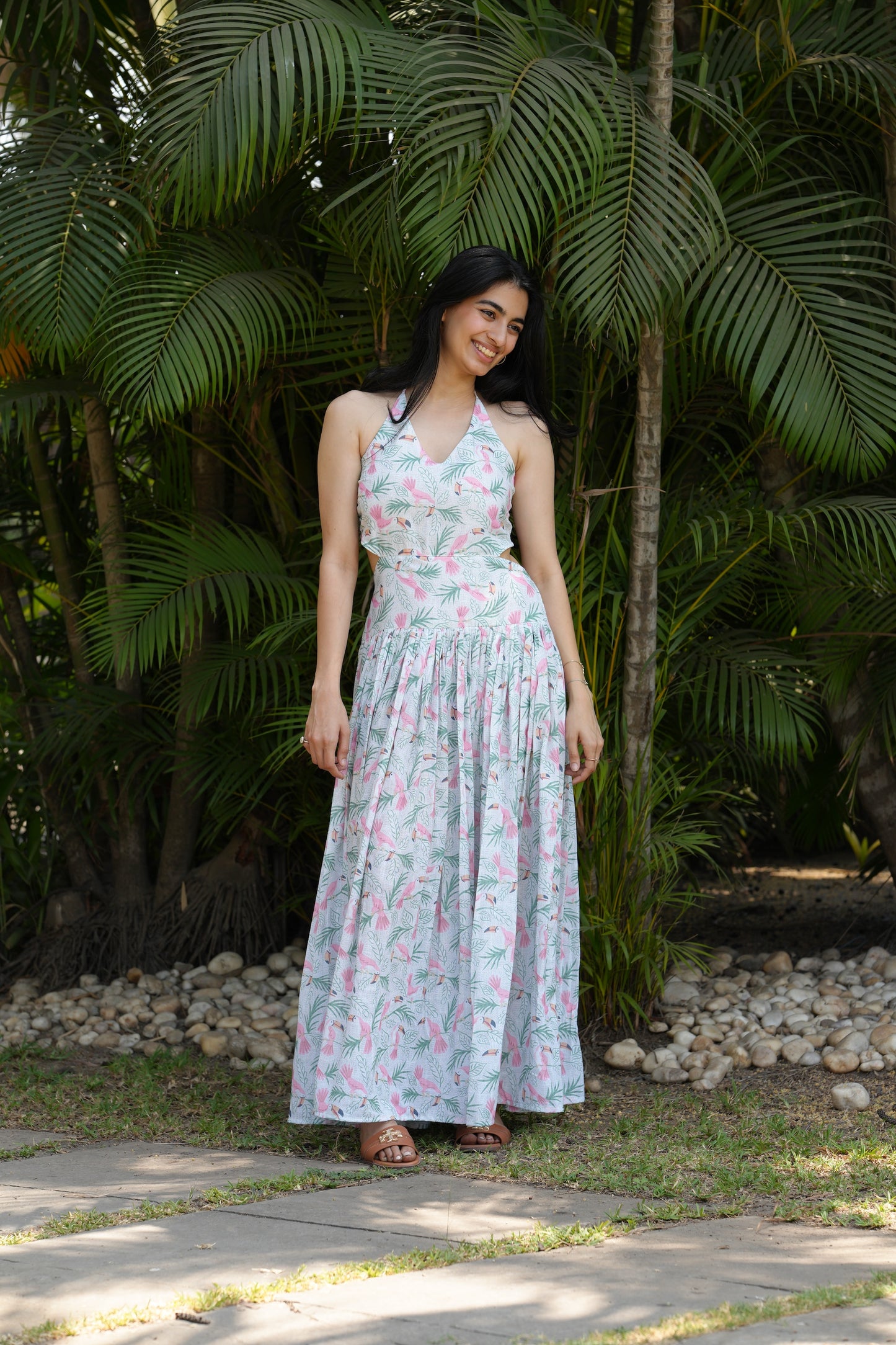Toucan long dress