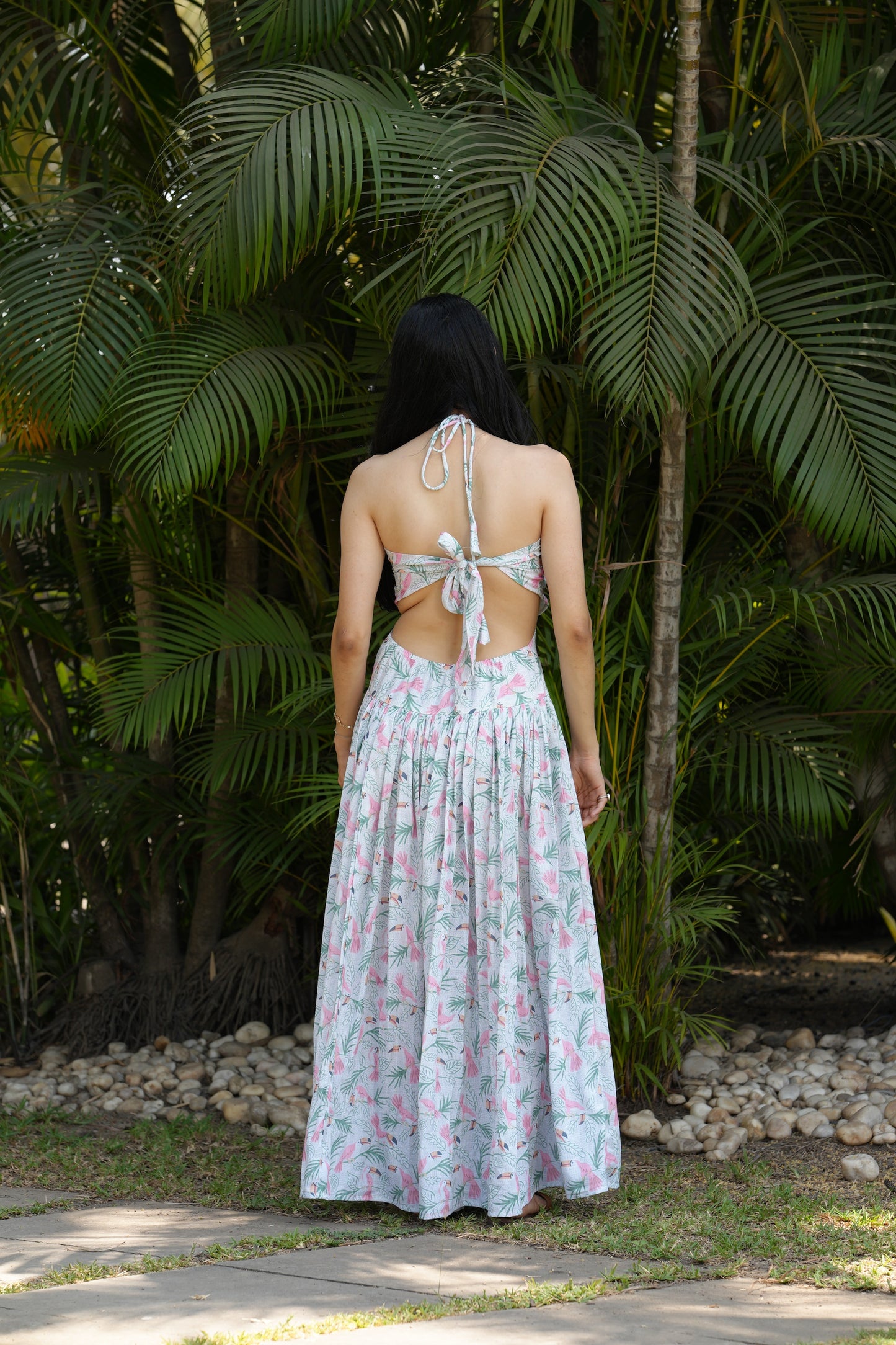 Toucan long dress