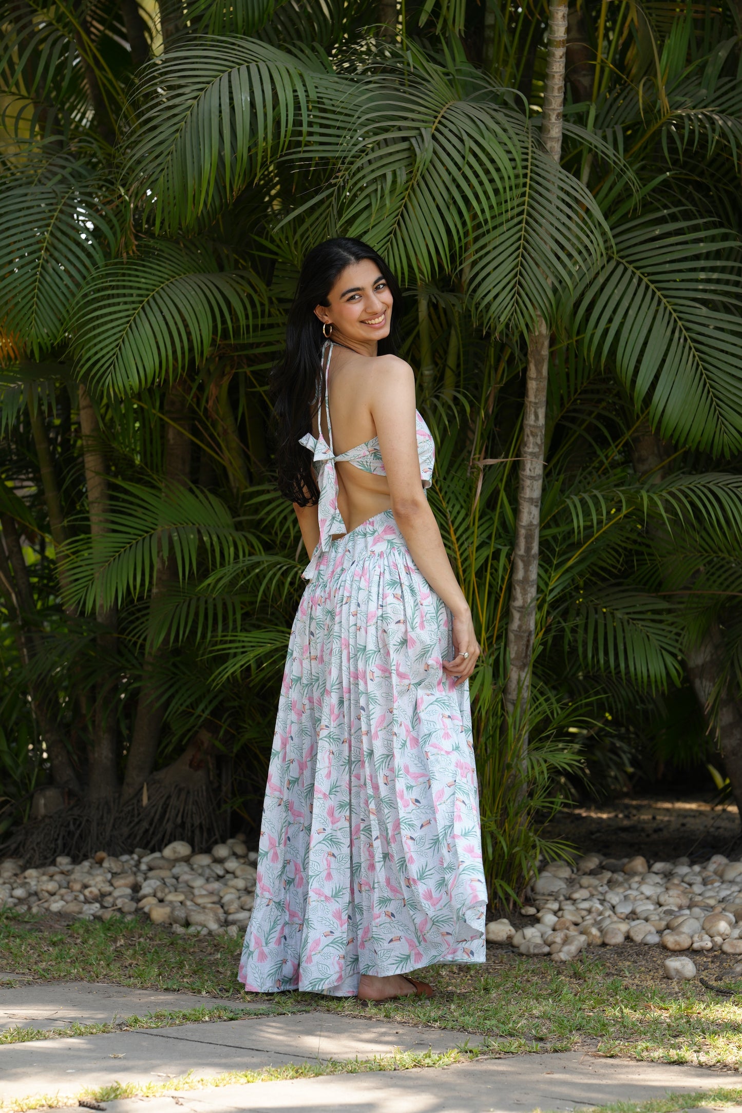Toucan long dress