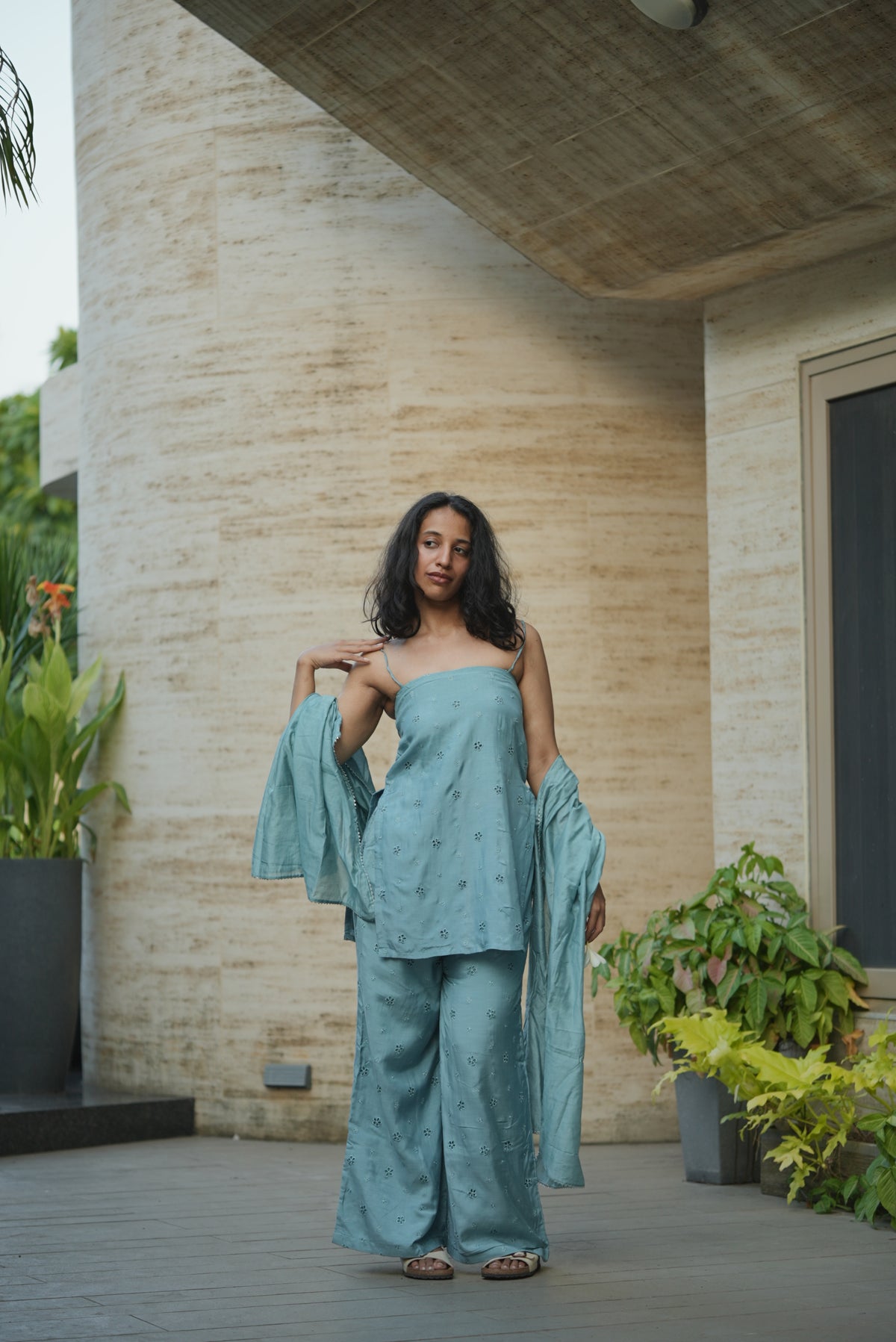 Azura Kurti Pant Dupatta Set