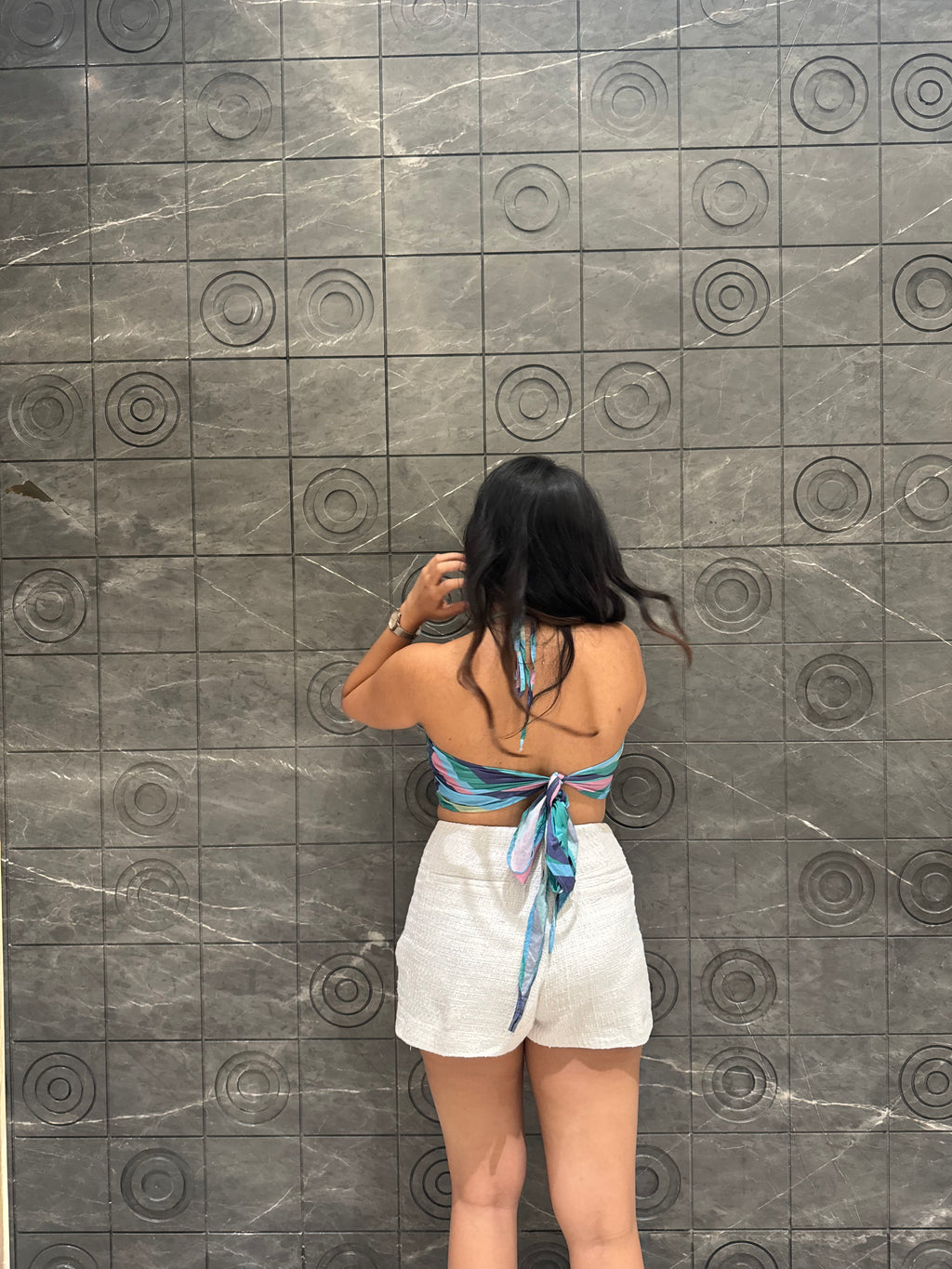 Waves Scarf Top