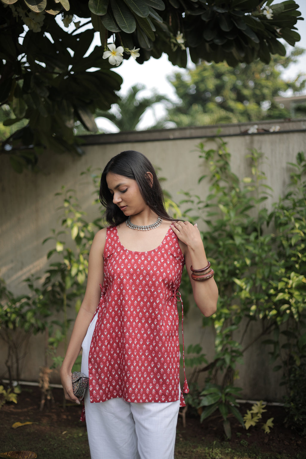 Red Berry Short Kurti