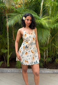 Ivory Panther Short Dress