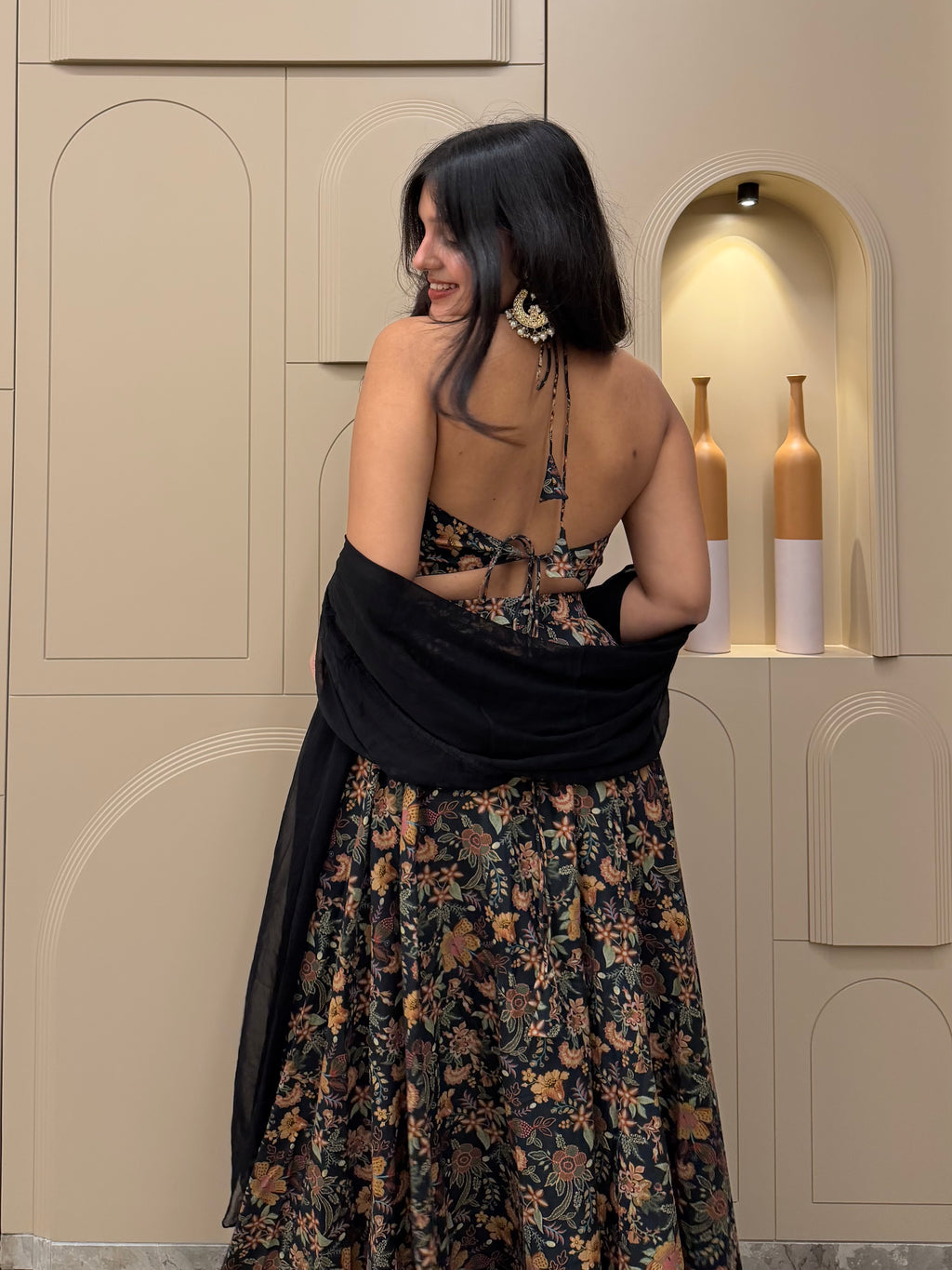 Kajal Leher Skirt Set