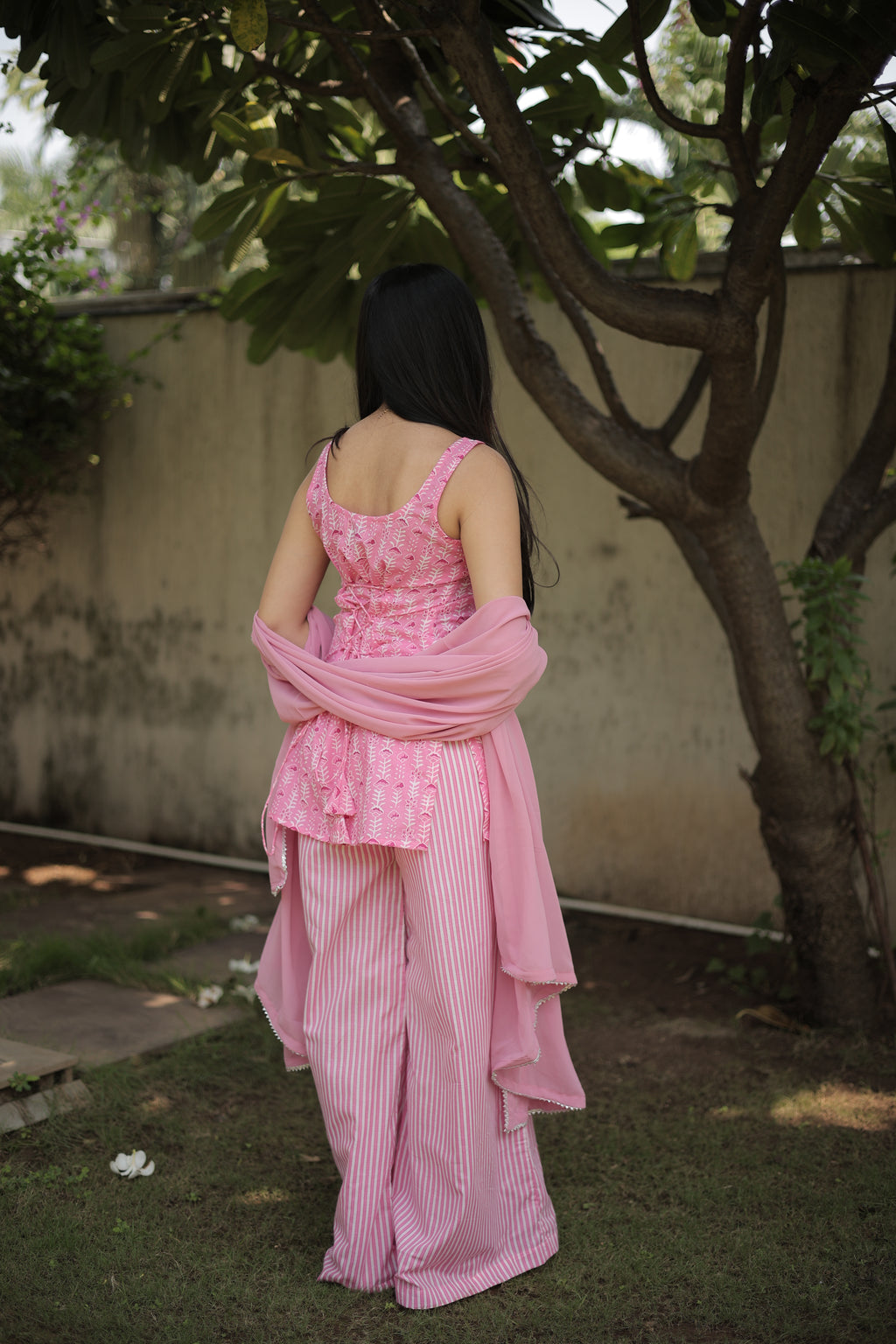 Gulab Ivari Kurti Pants Dupatta Set