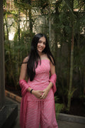 Pink Inaya Tube Kurti Pant Dupatta Set