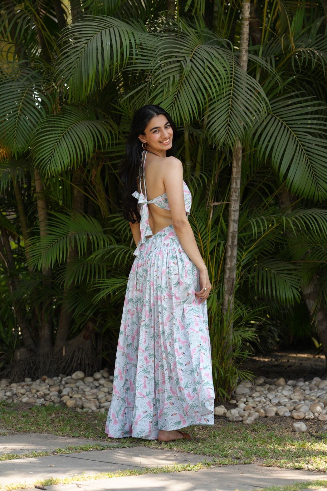 Toucan long dress