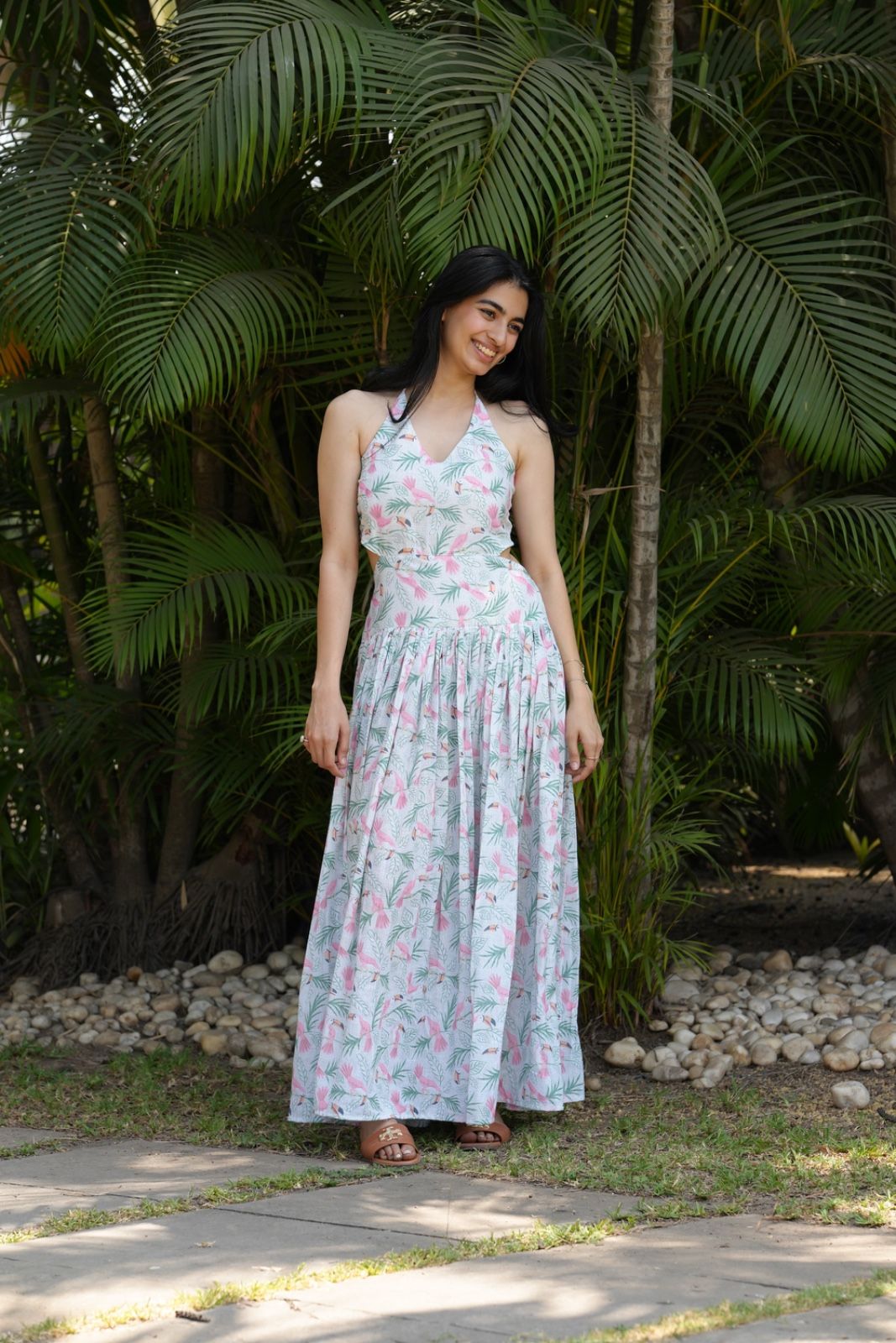 Toucan long dress