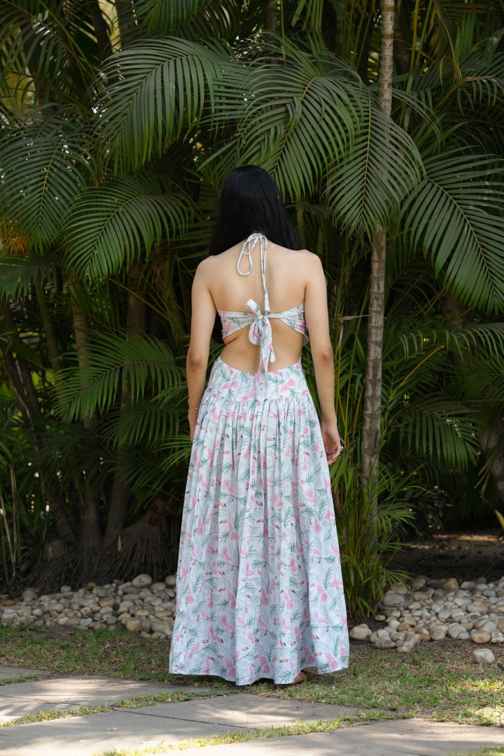 Toucan long dress