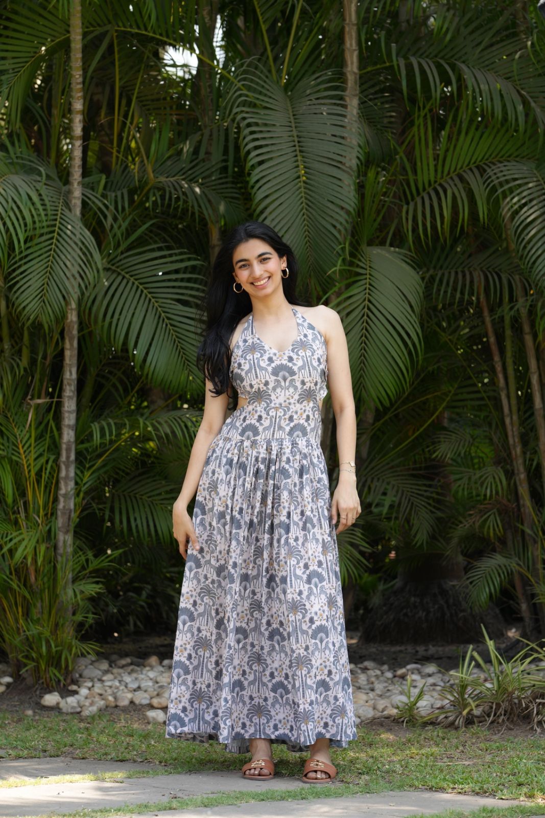 Zebra long dress